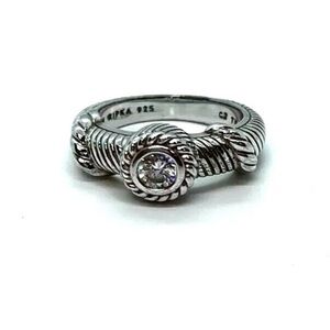 - Judith Ripka sterling silver CZ ring